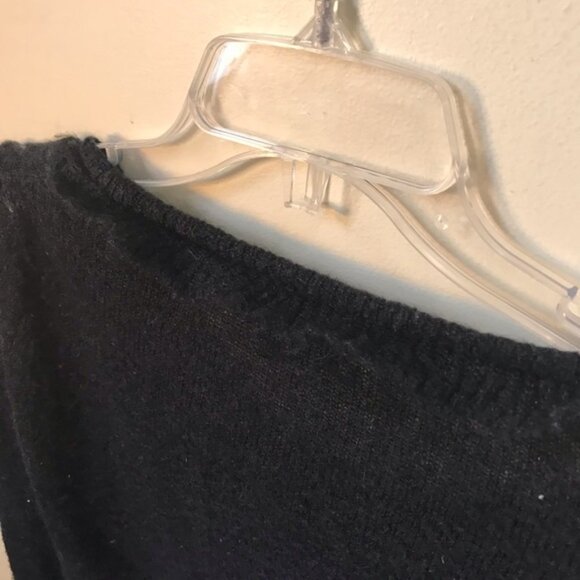 Chiaramente Ruffles Mohair Sweater Crew Neck Cozy Wool Blend Lightweight Knit XL - Picture 6 of 14